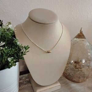 Lauren Ralph Lauren Silver Necklace with Gold Accent